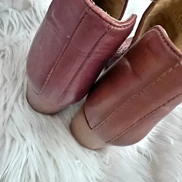 New NWOB Vintage Foundry Co Women VINTAGE FOUNDRY CO | Skyler Booties Woven Weave D\'Orsay Ankle Boots Cognac | 7.5